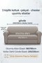 Brick-patterned Sofa Cover, extra-large, stretchy, washable, one 3-seater Sofa Cover - 2