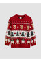 Peak New Season Red New Year's-Themed Baby Boy Knit Sweater