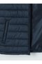 Ozmarka New Season Navy Blue Regular Fit Stand Collar Quilted Men's Puffer Vest - 8