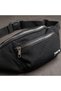 Black Unisex Bag with Cross Strap for Daily Use with Zipper 30X13 cm - 2