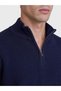 Ozmarka New Season Navy Blue Stand Collar Men's Knitwear Sweater - 3