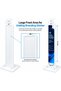 Anti-Theft Tablet Floor Stand, Universal Secure Enclosure 9.7–13 Inch with large front panel for branding, Adjustable Tilt, Portrait & Landscape, Cable Management & Power Bank Storage - 5