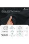 ملاءة سرير سوبر كينج 100% قطن 200×200 سم باللون الأسود بعدد خيوط 400 - 5