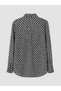 Özmarka New Season Black Patterned Women's Shirt - 2