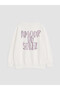 Özmarka New Season Ecru Printed Girls' Sweatshirt - 2