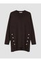 Peak New Season Brown Oversized Women's Knit Sweater - 5