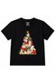 Christmas Puppy Tree - Cute Dogs Christmas Lights Kids Graphic T-Shirt