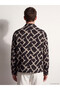 Ozmarka New Season Black Regular Fit Patterned Men's Jacket - 4