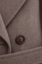 Double-Breasted Collar Belted Cashmere Mocha Coat 12822 - 4