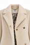 Belted Fur Beige Coat 13894 - 4