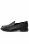 Black Ribbed Moccasins 35530