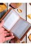 Genuine Leather Vehicle License Holder Wallet - Tan Minimalist - 2