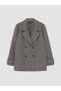 Peak New Season Grey Plus Size Women's Cashmere Coat - 5