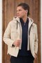 Removable Hooded Quilted Detail Coat - 3