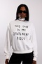 Ecru Crew Neck Lettered Sweatshirt 955 - 4