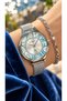Blue Dial, Silver Mesh Color Steel Band, Women's Wristwatch + Bracelet - 2
