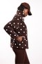 Brown Polka Dot Fleece Jacket 23289 - 5