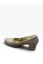 Women's Thick Heeled Glittery Evening Dress Shoes - 4