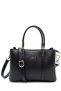 Double Handle Textured Black Bag 0081 - 2