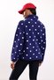 Navy Blue Polka Dot Fleece Jacket 23289 - 5