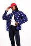 Navy Blue Polka Dot Fleece Jacket 23289 - 3