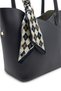 Scarf Detailed Double-Breasted Cut Black Bag 0084 - 3