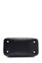 Double Handle Textured Black Bag 0081 - 4