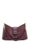Claret Red Bag with Chain Strap Detail and Cover 0057
