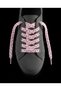 Pink Silver Glittery Knitted Ribbon Laces 120 cm for Sneakers and Canvas Shoes - 3