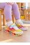 Girl's Colorful Velcro Orthopedic Sole Daily Sports Shoes Sneaker - 2