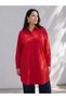 Ozmarka New Season Red Plus Size Women's Shirt Tunic