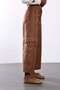 Brown Belted Cargo Pocket Trousers 17664 - 5