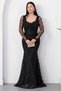 Collar Beaded Long Sleeve Lace Dress 41135 - 5