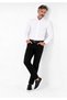 Men's White Slim Long Sleeve Basic Shirt - 2