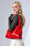 Red Women's Large Shoulder Bag Premium Faux Leather Spacious and Convenient Stylish Daily Tote Bag - 2