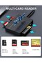 قارئ بطاقات متعدد الوظائف 4 في 1 مع منفذ USB C وUSB3.0، محول تخزين محمول - 2