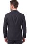 Men's Slim Fit Greyish Dark Navy Blue Suit - Drawstring Elastic Waist Pants Sport Stylish Suit 27 - 7
