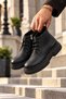 Raven Genuine Leather Zippered Men's Mid Boots - 2