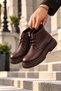 Raven Genuine Leather Zippered Men's Mid Boots - 2