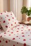 Double Cotton Elastic Sheet Set |   With 2 Pillowcases |   Non-Slip Corner Elastic, Soft Textured - 4