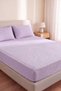 Double Cotton Elastic Sheet Set |   With 2 Pillowcases |   Non-Slip Corner Elastic, Soft Textured - 2