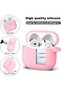 غطاء سيليكون ناعم لسماعات AirPods 5 و AirPods 4 - وردي اللون - 6