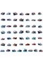 Cargo Ship Sticker Set, Small Size Decals, 8cm/3.1" - 3