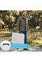 Folding Camping Table Height Adjustable 120 cm White - 7