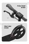SHARPDO Kick Scooter, 2-Wheel Kick Scooter with Hand Brake and Adjustable Height, Easy Foldable, for - 7
