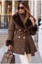 Women's Fur Collar Quilted Coat