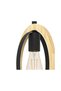 Pendul Basildon E27 max. 1x40W, maro/negru - 4