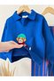 New Season Dog Embroidered Sweatshirt and Striped Sweatpants Boys' Top and Bottom Set - 3