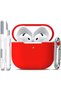 غطاء سيليكون ناعم لسماعات AirPods 5 و AirPods 4 - أحمر