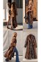 Excellent Texture Premium Quality Bambi Pattern Long Trench Coat - 8